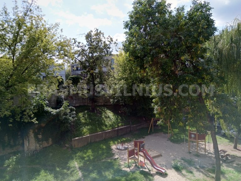 Vista del quartiere da Kauno gatvė nel centro storico di Vilnius