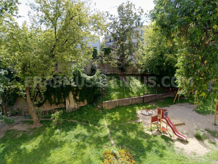 Vista dalla strada dell'ingresso del palazzo Kauno gatvė